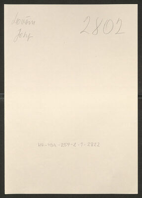 Lovšin, Josip, 19.3.1898. Policijski karton