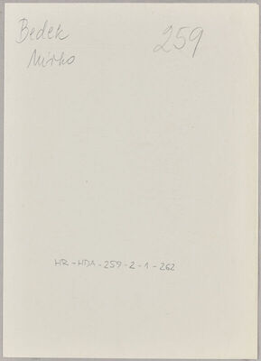 Bedek, Mirko, 20.2.1914. Policijski karton