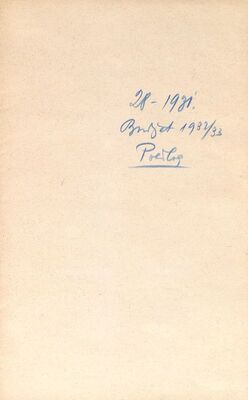 Budžet za 1932./33. godinu