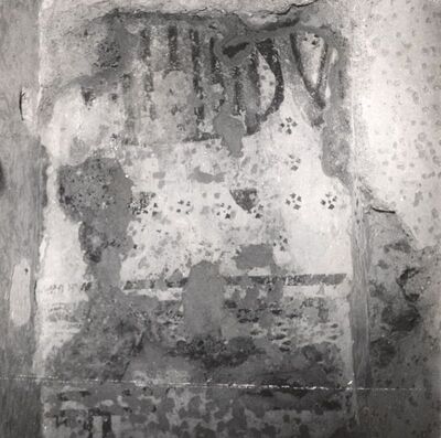 Volavje - Crkva Blažene Djevice Marije Volavske (Sniježne), freska na južnom zidu