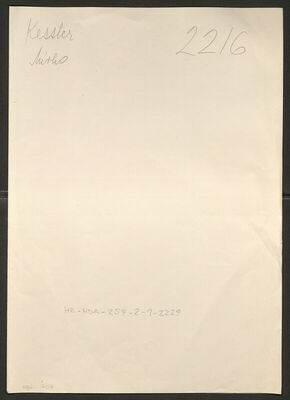 Kessler, Mirko, 24.11.1914. Policijski karton