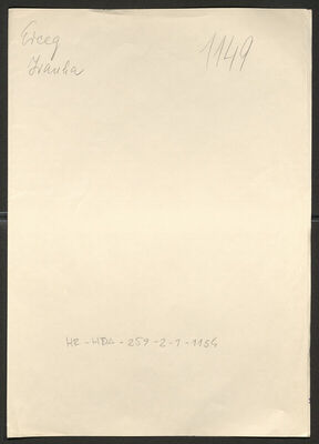 Erceg, Ivanka, 1909. Policijski karton