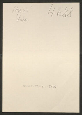 Stjević, Luka, 1893. Policijski karton