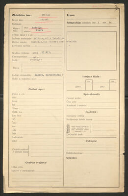 Stipan, August, 27.7.1905. Policijski karton