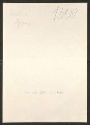 Frinčić, Stjepan, 4.12.1914. Policijski karton