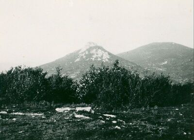 Komić - situacija, pogled na brdo sa zapada