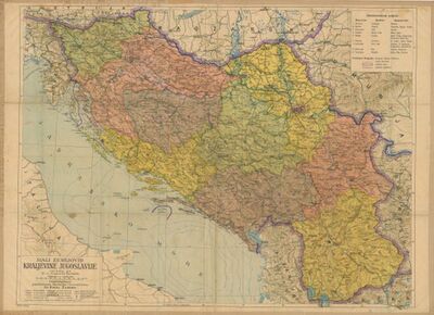 Mali zemljovid Kraljevine Jugoslavije