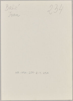 Bašić, Ivan, 21.8.1913. Policijski karton