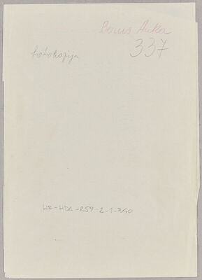 Berus, Ana rođ. Žnidaršić, 16.12.1903. Policijski karton