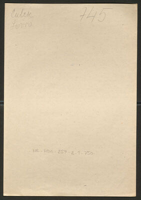 Culek, Lovro, 6.12.1891. Policijski karton