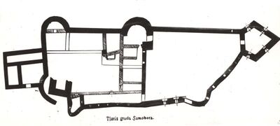 Samobor - Stari grad, tlocrt