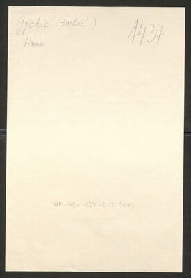 Gjokić, Simo, 26.12.1918. Policijski karton