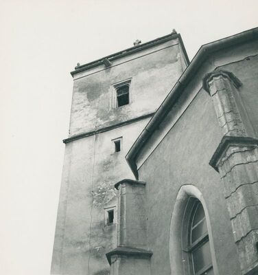 Visoko - Crkva sv. Trojstva, zvonik, pogled prema jugozapadu