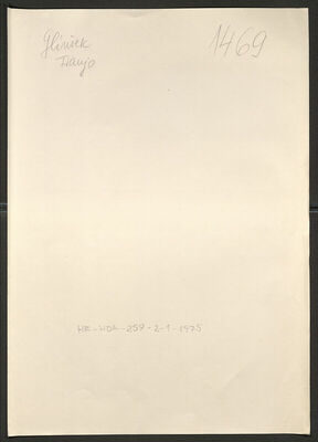 Glinšek, Franjo, 27.9.1899. Policijski karton