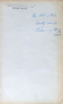 Zaključni računi, putevi u 1912. i 1913. godini