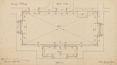 Vila Herzog, tlocrt/hol