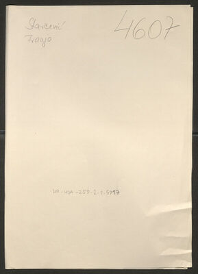 Starčević, Franjo, 12.7.1928. Policijski karton