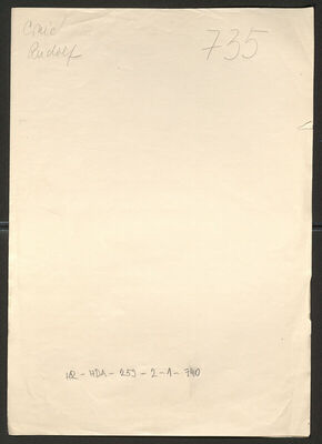 Crnić, Rudolf, 1893. Policijski karton