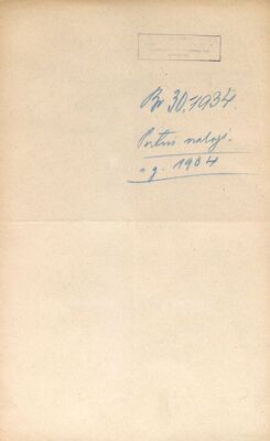 Putni izvještaji u 1934. godini