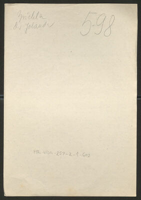 Brichta, Jolanda, 11.4.1903. Policijski karton