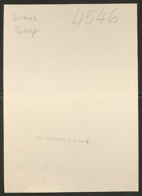 Srimšek, Rudolf, 8.9.1916. Policijski karton