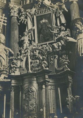 Lepoglava - Crkva Bogorodice, glavni oltar, detalj