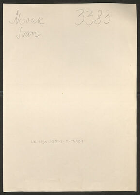 Novak, Ivan, 25.3.1914. Policijski karton