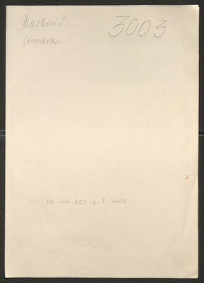 Marković, Simeon, 12.4.1890. Policijski karton