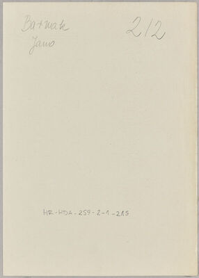 Barnak, Jano, 5.4.1920. Policijski karton