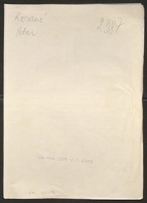 Korasić, Petar, 10.10.1897. Policijski karton