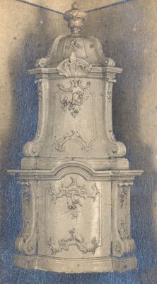 Januševec - Dvorac Januševec, rokoko peć