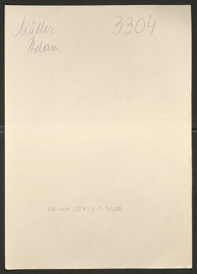 Müller, Adam, 27.1.1894. Policijski karton