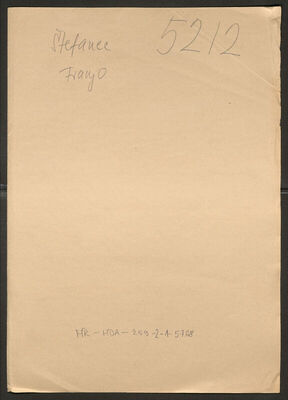 Štefanec, Franjo, 28.10.1890. Policijski karton