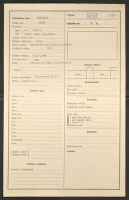 Šelendić, Josip, 02.1908. Policijski karton