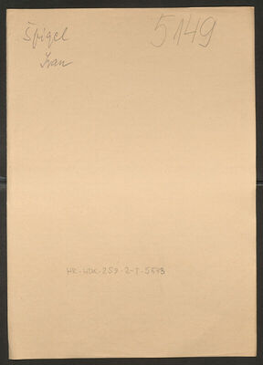 Špigel, Ivan, 27.8.1895. Policijski karton