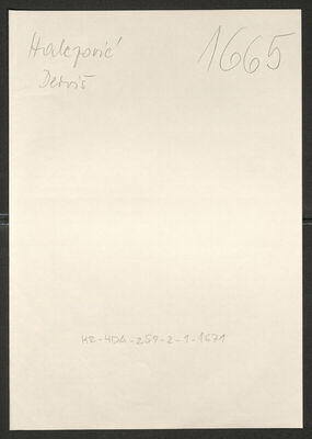 Halepović, Derviš, 15.11.1924. Policijski karton