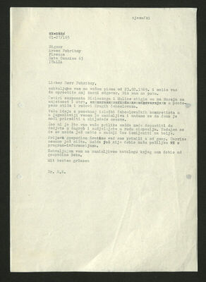 Korespondencija Boris Kelemen - Arsén Pohribný