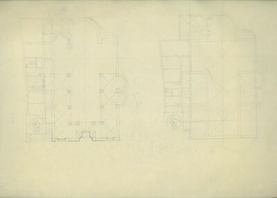 Crkva , studija trobrodne crkve/tlocrt