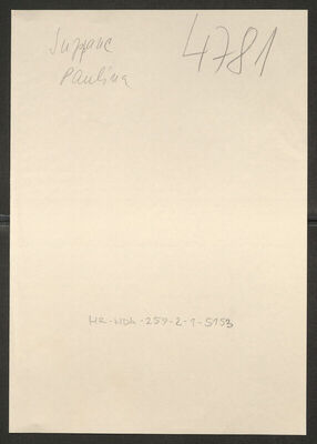 Suppanc, Paulina, 25.8.1897. Policijski karton