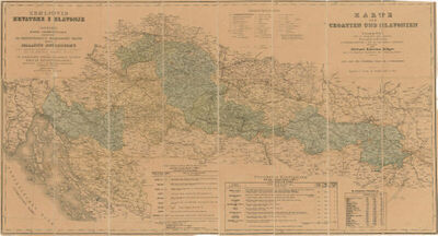 Zemljovid Hrvatske i Slavonije