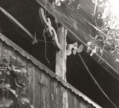 Bukevje - Tradicijska kuća, detalj trijema