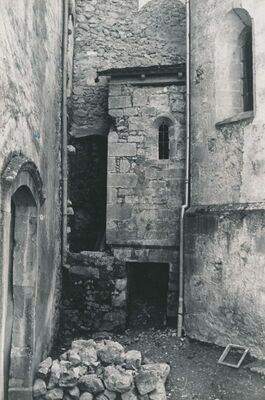 Ozalj - Stari grad, pročelje kapele