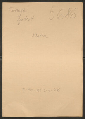 Turniški, Ljudevit, 29.6.1903. Policijski karton