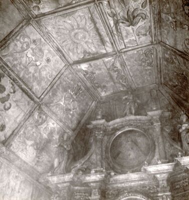 Lijevi Štefanki - Crkva sv. Jurja, unutrašnjost, detalj stropa