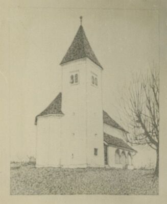 Gornji Kneginec - crkva s trijemom