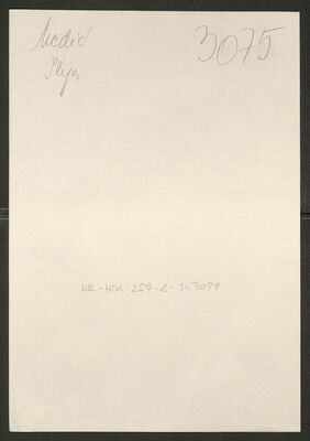 Medić, Ilija, 1909. Policijski karton