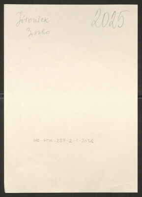 Jiroušek, Branko, 5.7.1912. Policijski karton