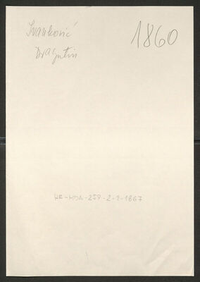 Ivanković, Dragutin, 1909. Policijski karton