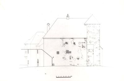 Slavetić - Dvorac Oršić, sjeverno pročelje