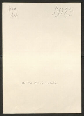 Jeza, Maks, 1918. Policijski karton